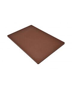 Omcan 12" x 18" x 1/2" Colored Cutting Board - Brown - CA