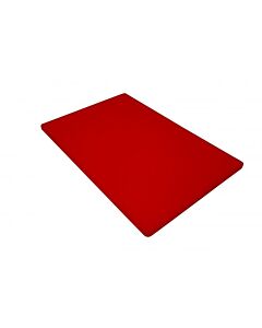 Omcan 12" x 18" x 1/2" Colored Cutting Board - Red - CA