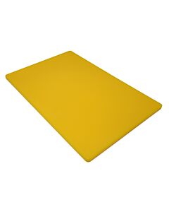 Omcan 12" x 18" x 1/2" Colored Cutting Board - Yellow - CA