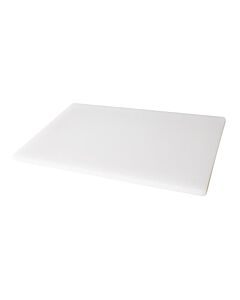 Omcan 15" x 20" x 1/2" Colored Cutting Board - White - CA