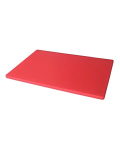 Omcan 18" x 24" x 1/2" Colored Cutting Board - Red - CA