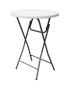 Omcan 32" Folding Round Table Bar Height