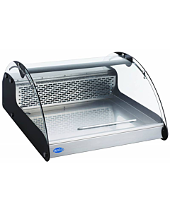 Zanduco 27" Countertop Curved Glass Refrigerated Showcase with 118L Capacity - 110V, 176W