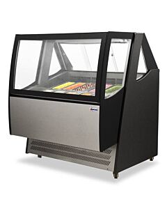 Omcan Scratch and Dent 45" Ice Cream Display with Brilliant LED Lights - CA