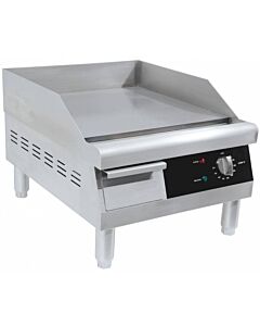 Omcan 16" Countertop Stainless Steel Electric Griddle - 1750 W