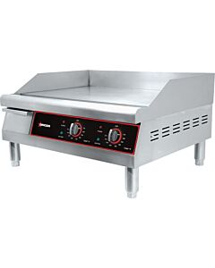Omcan 24" Countertop Stainless Steel Electric Griddle - 3560 W - CA