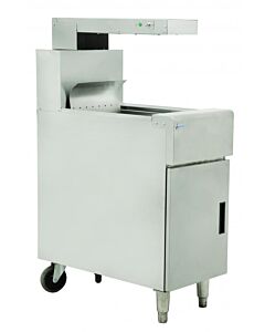 Omcan Portable Fry Dump Station Fried Food Warmer with Overhead Heating Lamp- 110V/60hz/1Ph