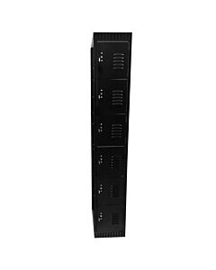 Omcan Locker with 6 Tiers and Mesh Doors - Black