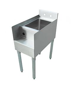 Omcan Stainless Steel Blender Station with Galvanized Leg and Plastic Bullet Foot