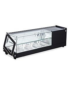 Omcan Refrigerated Sushi Showcases with Flat Glass