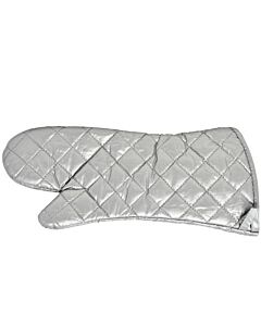 Omcan 17" Silver Coated Heat Resistant Oven Mitts