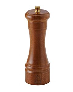 Omcan 15cm Dark Italian Beech Wood Classic Pepper Mill MP - USA