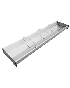 Omcan 28.5"L x 2"H Stainless Steel Trays with Dividers