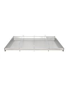 Omcan 28.5" x 16.75" x 2" Stainless Steel Trays with Dividers - CA
