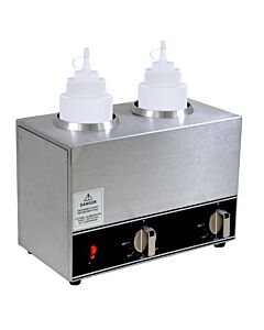 Omcan Double Bottle Sauce Warmer