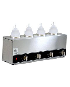 Omcan Quadruple Bottle Sauce Warmer