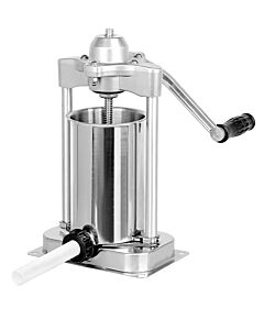 Omcan 3 kg / 6 lb Vertical Direct Drive Manual Stainless Steel Sausage Stuffer