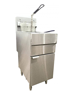 Omcan Floor Fryer 35-40 lb. Capacity Natural Gas - 90,000 BTU - CA
