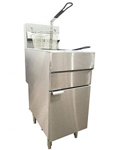 Omcan Floor Fryer 35-40 lb. Capacity Natural Gas - 90,000 BTU - USA