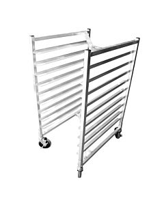 Omcan Aluminum Nesting Bun / Sheet Pan Rack - 9 Pan / Slide and 3" Spacing 21" X 26" X 44" - CA