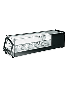 Omcan 51"/2.26 Cu. Ft. Capacity Sushi Showcase with Flat Glass