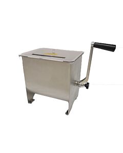 Omcan Stainless Steel Manual Non-Tilting Meat Mixer - 17 lbs. Capacity