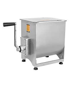 Omcan Stainless Steel Manual Non-Tilting Meat Mixer - 44 lbs. Capacity