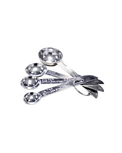 Omcan 4-Piece Stainless Steel Measuring Spoon Set