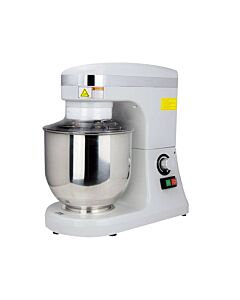 Omcan 7-QT Gray Planetary Countertop Mixer with Guard - 110V, 270W