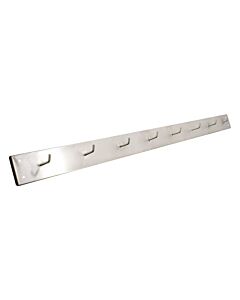 Omcan 8 Hooks Wall Mounted Stainless Steel Hook Rack 3" X 48"