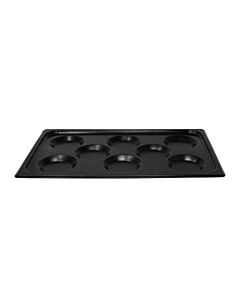Omcan 12" x 20" Full Size Non-Stick Stainless Steel Multi-Baker Pan with 8 Molds for Combi-Oven - USA