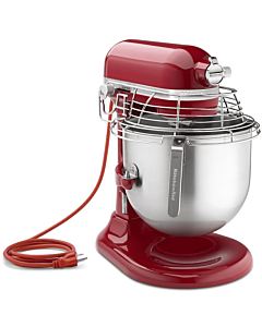 KitchenAid KSMC895ER 8 Qt Bowl Lift Commercial Countertop Mixer 1.3 HP - Red