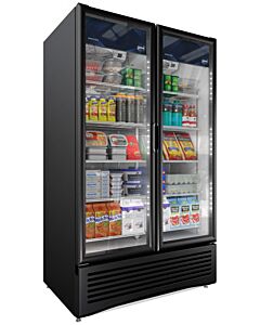 Imbera VRD37 47" Elite Two Swing Door Glass Door Refrigeratior with 37 cu.ft. (1050 L) Capacity Black - 115V / 60 /1