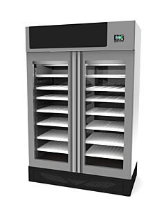 Omcan Affinacheese 440 lb. Cheese Drying Cabinet with ClimaTouch and Fumotic - 220V, STG200TFO - CA