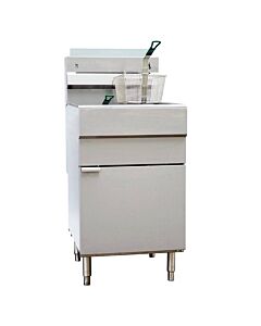 Omcan Floor Fryer 70 lb. Capacity Natural Gas - 150,000 BTU - USA