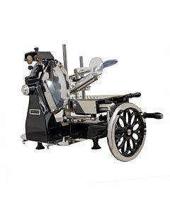 Trento 12" Blade Manual Volano Slicer with Flower Flywheel Luxury Model - Black