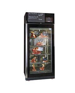 Omcan Maturmeat 150kg Cabinet with ClimaTouch and Fumotic – Black Color - CA