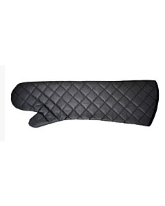 Omcan 24" Flame-Retardant Oven Mitts - Charcoal