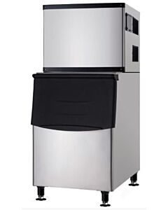 Omcan Ice Machine with 375 lb Storage Bin - 500 lb / day Cube Ice Production Capacity