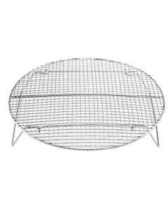 Omcan 12.75" Round Chrome Plated Steamer Rack - CA