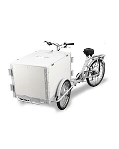 Omcan 26 inch Tricycle Ice Cream Bike with Wooden Box - 3 colors available