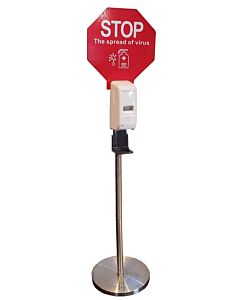 Zanduco Floor Mounted Touchless Hand Sanitizer Station / Soap Dispenser Stand, Battery Operated - 1 PC/Box