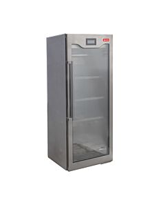 Omcan Single Glass Door Dry Aging Cabinet with 17 cu.ft. Capacity - 110V, 200W