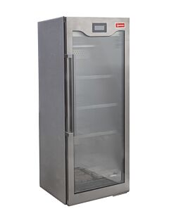Omcan Single Glass Door Dry Aging Cabinet with 17 cu.ft. Capacity - 110V, 200W - CA