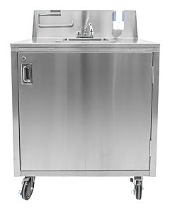 Zanduco Single Bowl Portable Hand Sink with Water Heater Tank and Pump