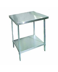 Zanduco Stainless Steel Worktable 30" X 30" with undershelf - Heavy-Duty - CA