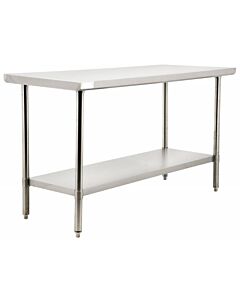 Zanduco Stainless Steel Worktable 30" X 60" with undershelf - Standard - CA