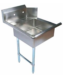 Zanduco 26" Left Side Soiled Dish Table with Sink