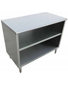 Zanduco 18-Gauge Stainless Steel Dish Cabinet - 18" x 72" x 36"