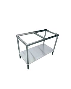 Zanduco 24" X 48" Solid Poly Top Table with Undershelf